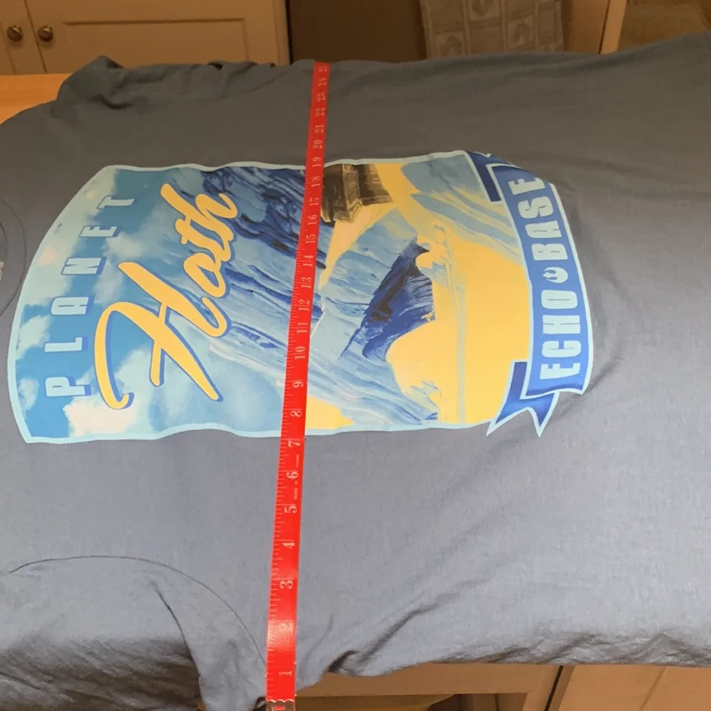 Star Wars size 2XL soft cotton fabric Tshirt Planet Echo Base like new condition - Picture 6 of 10
